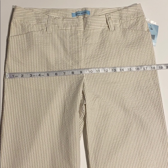 Gene Meyer SZ 8 Striped Flat Front Pants New D10 - Picture 13 of 14